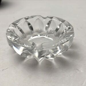 St. Louis Crystal Ashtray France Vintage